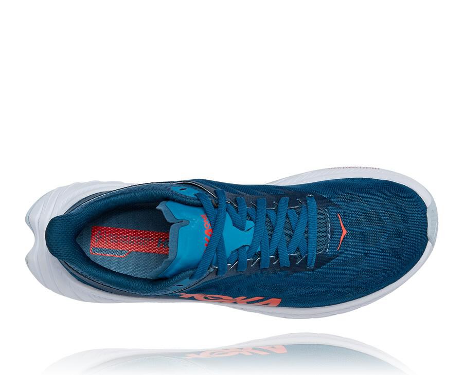 Tenis Hoka One One Feminino Azul Marinho/Branco - Carbon X 2 - 869-PIYODL